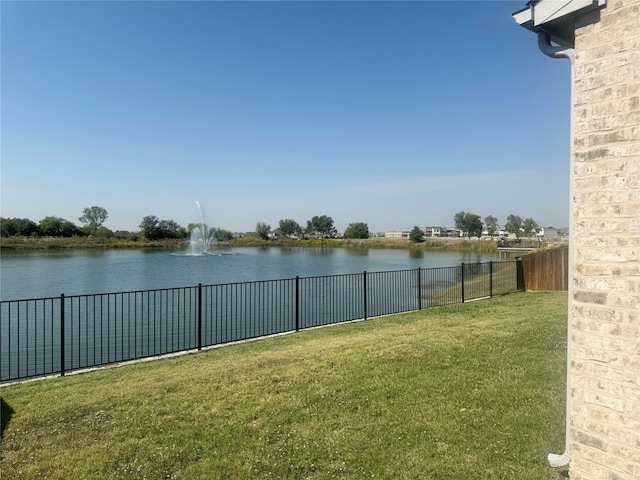 view of water feature