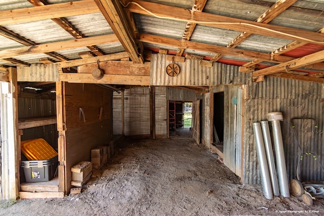 view of horse barn