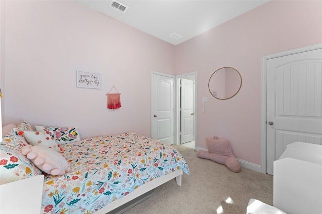 bedroom featuring carpet floors