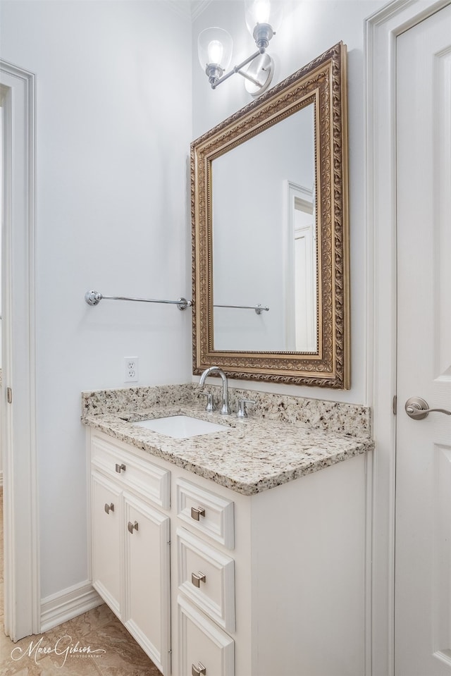 bathroom with vanity