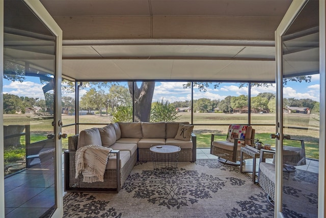 view of sunroom / solarium