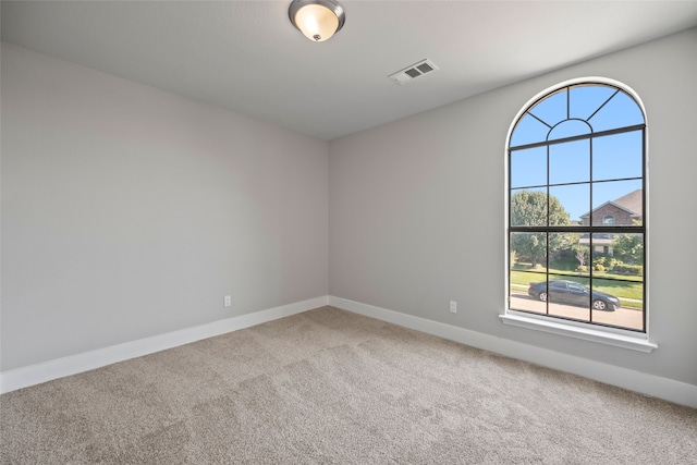 view of carpeted empty room