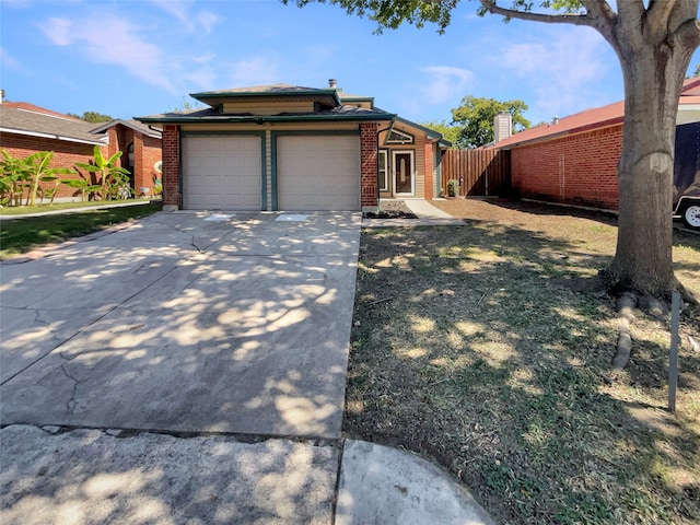 view of front of house featuring a garage