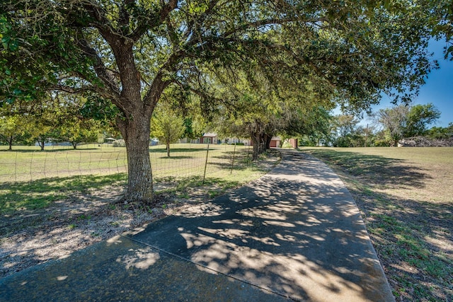 view of road