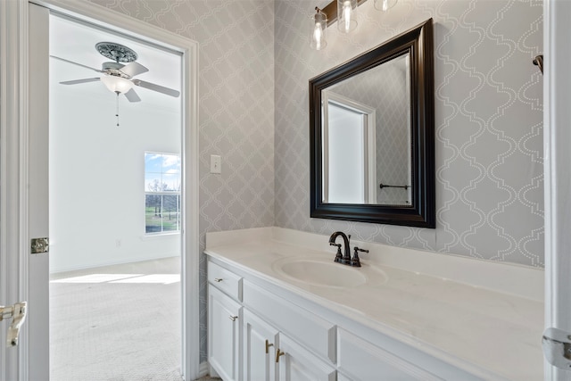 bathroom featuring vanity