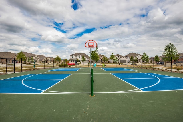 view of basketball court