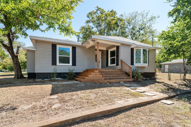 view of ranch-style house