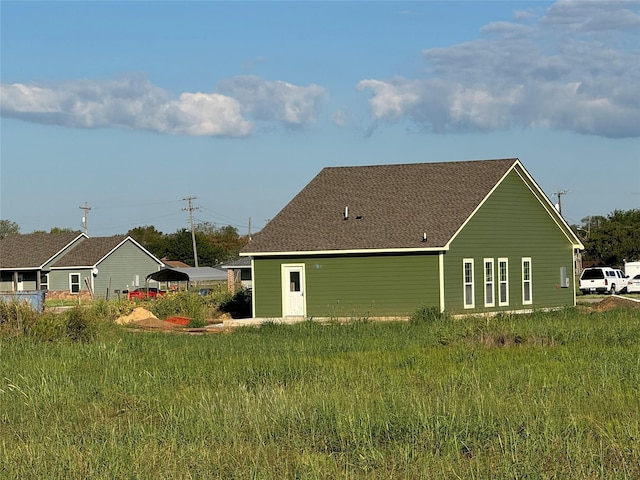 view of back of property