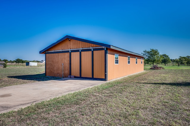 view of horse barn