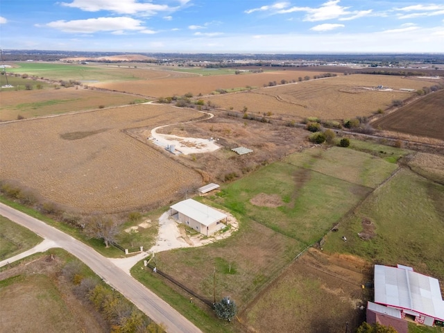 bird's eye view featuring a rural view