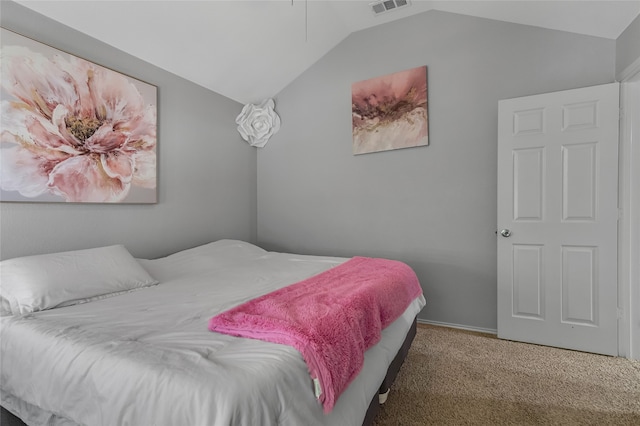6001 Red Drum Dr, Fort Worth, TX 76179 - bedroom featuring vaulted ceiling and carpet