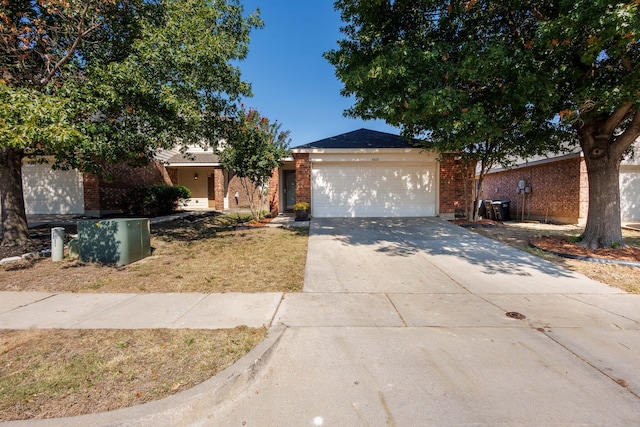 view of single story home