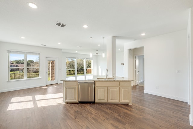 dining room featuring dark hardwood / wood-style flooring