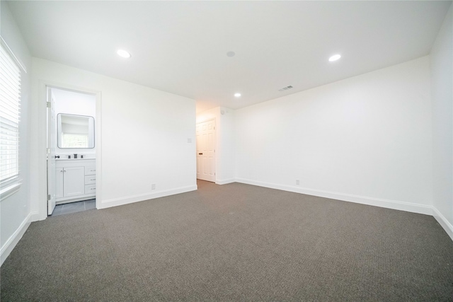 view of carpeted empty room