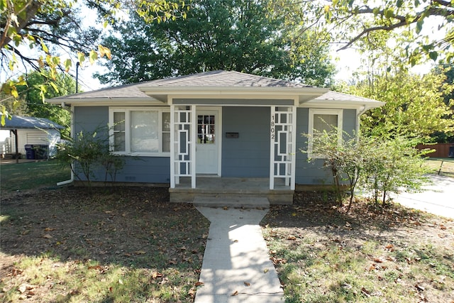 bungalow with a porch