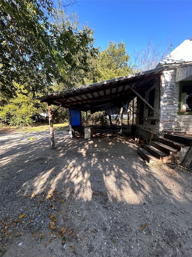 view of vehicle parking