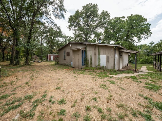 view of rear view of property