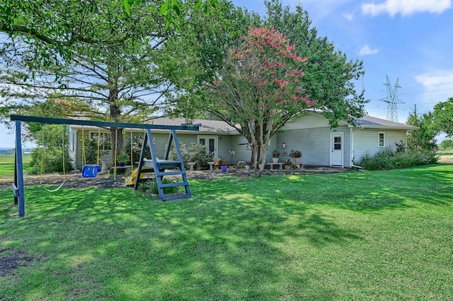 exterior space featuring a playground