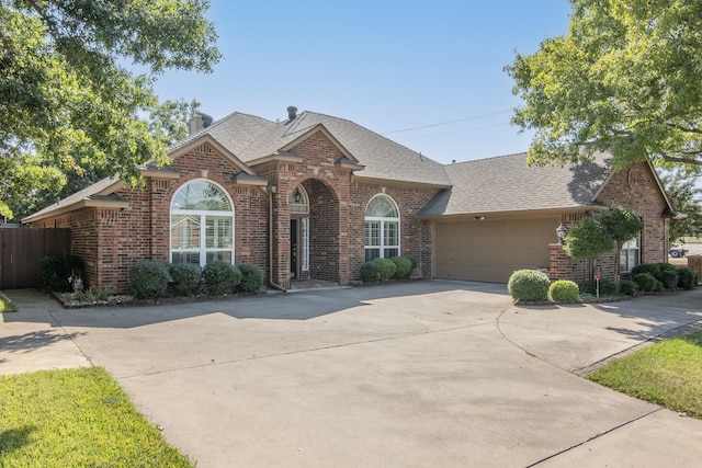 view of front of home featuring a garage