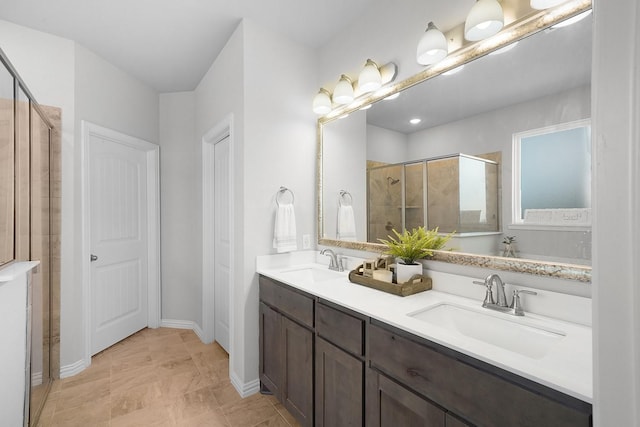 12712 Cold Spring Ln, Ponder, TX 76259 - full bath with a shower stall and double vanity