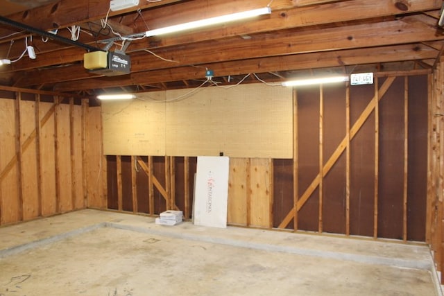 view of basement