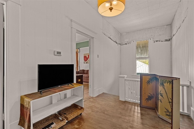 interior space with wood finished floors