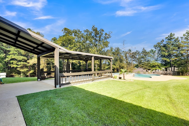 view of yard featuring a patio