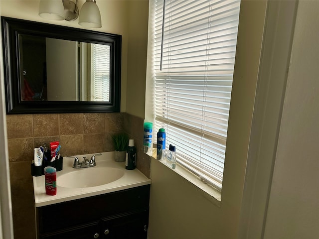 bathroom featuring vanity