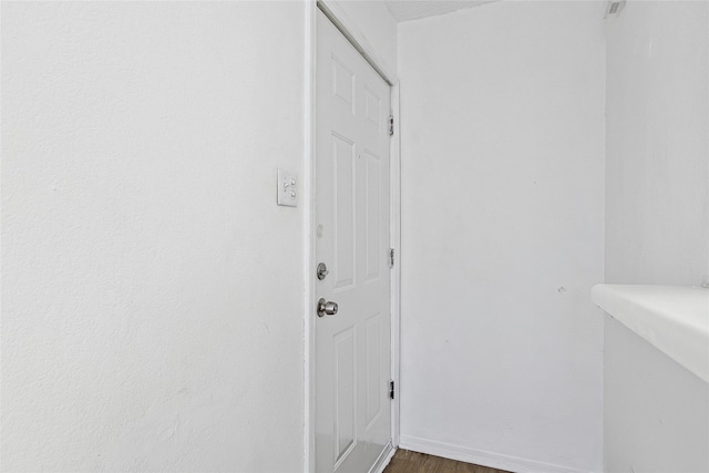 entryway featuring hardwood / wood-style floors