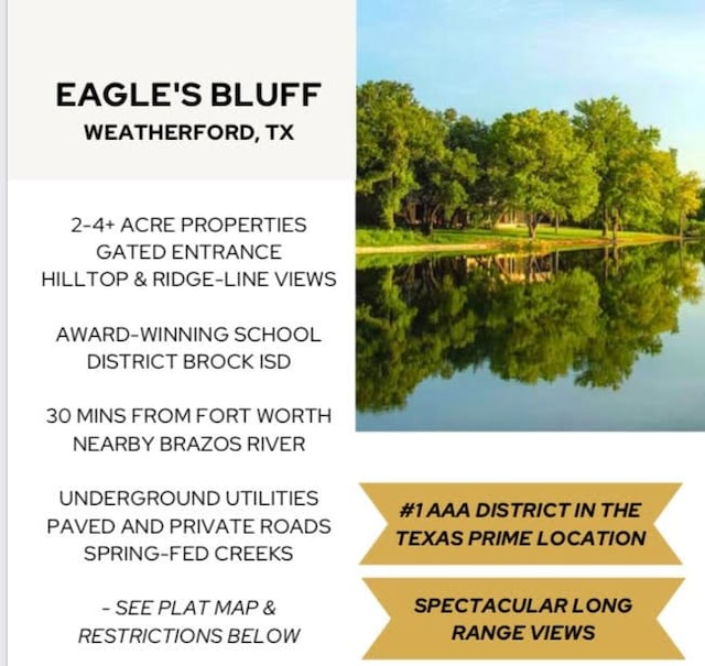 3005 Fall Creek Dr, Brock TX, 76087 land for sale