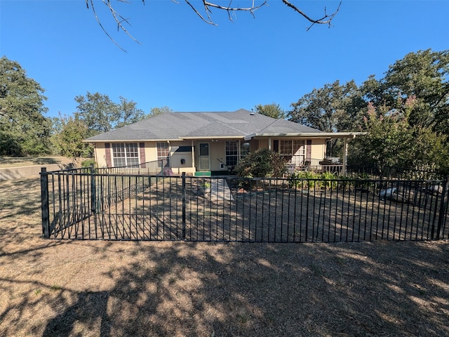 view of ranch-style house