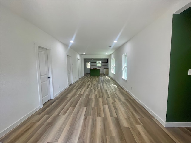 interior space featuring hardwood / wood-style floors