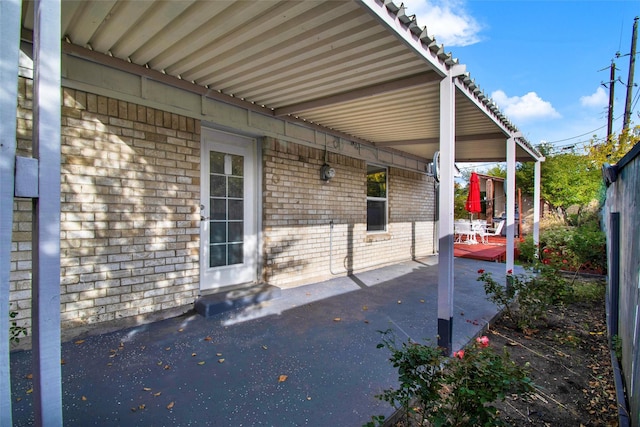 exterior space with a patio area