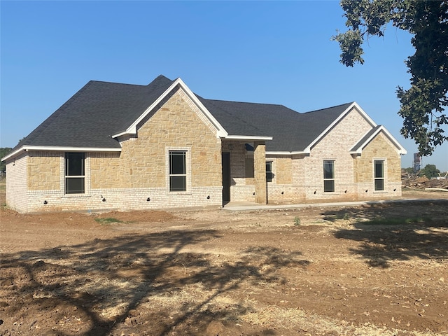 view of front of property with a patio