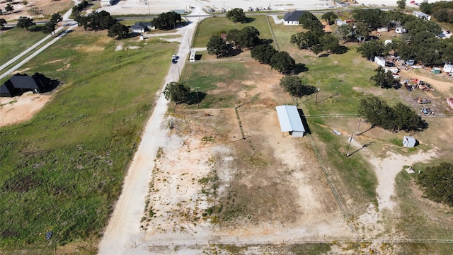 aerial view featuring a rural view