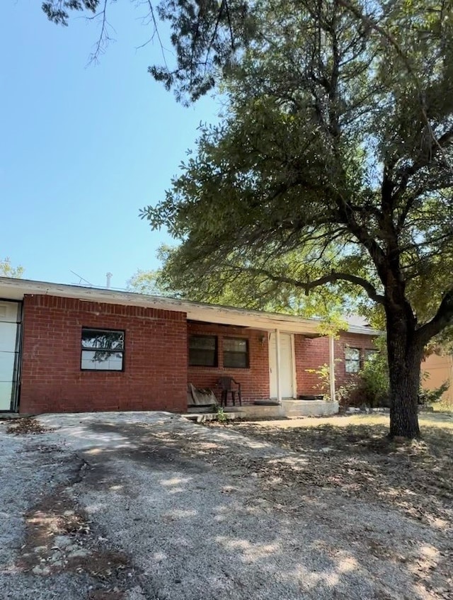 view of ranch-style home