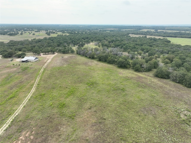 aerial view with a rural view