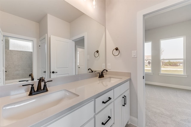 bathroom featuring vanity