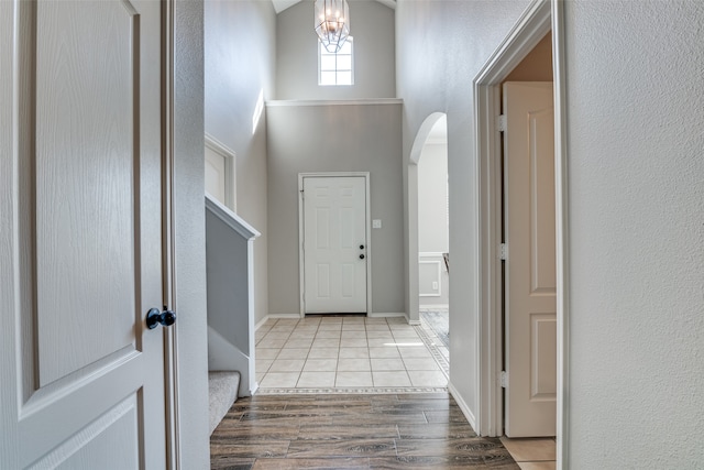 interior space featuring light hardwood / wood-style floors