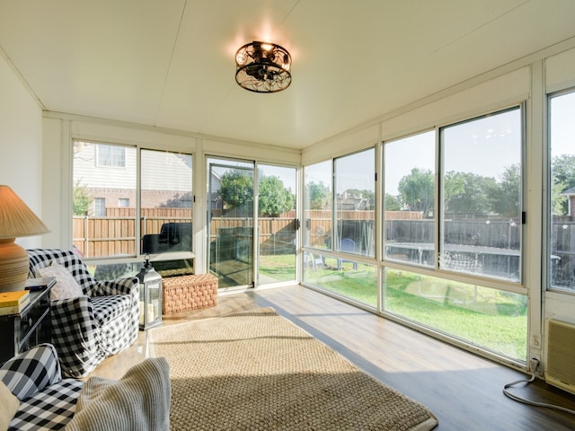 sunroom featuring a wealth of natural light