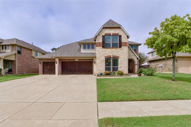 view of front of house with a front yard