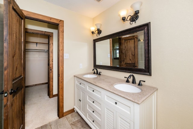 bathroom featuring vanity