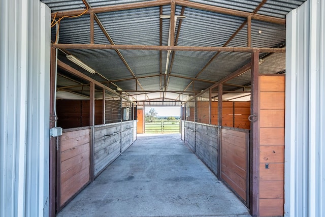 view of horse barn