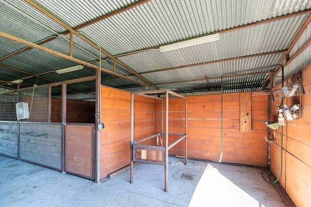 view of horse barn