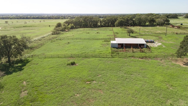 bird's eye view featuring a rural view