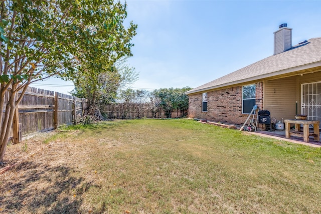 view of yard featuring a patio area