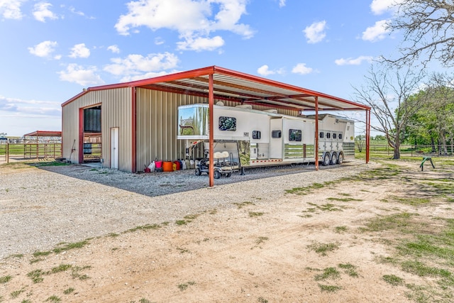 view of outdoor structure