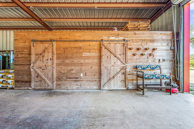 view of storage room