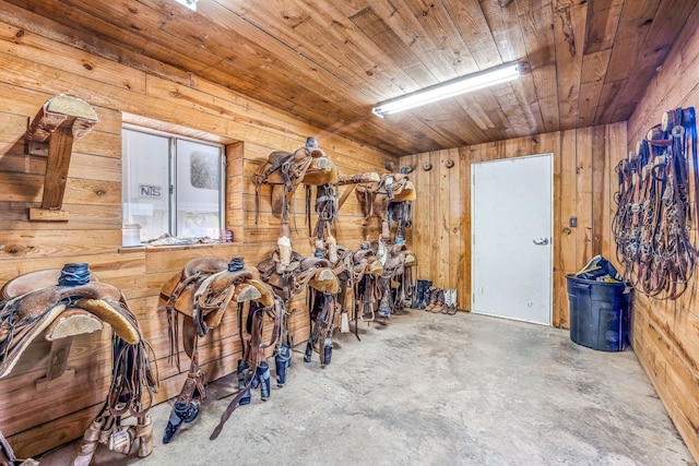 view of horse barn