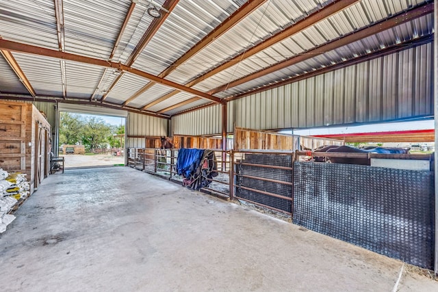 view of horse barn